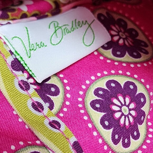 Vera Bradley Travel Messenger Bag Very Berry Paisley Adjustable Strap Pockets - Picture 11 of 12